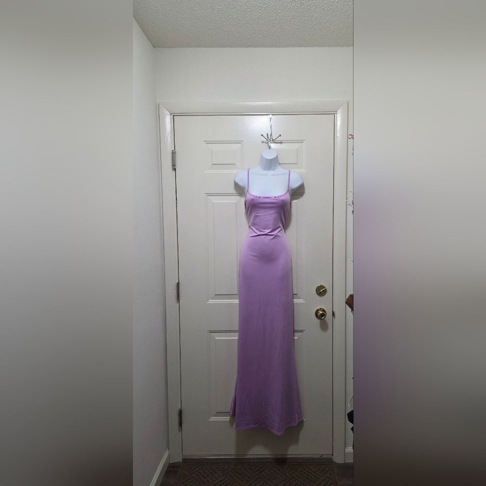 Elegant Lavender Maxi Dress